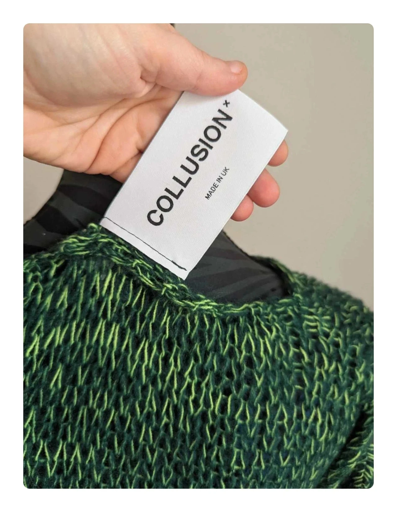 New green Collusion sweater size S – photo 8